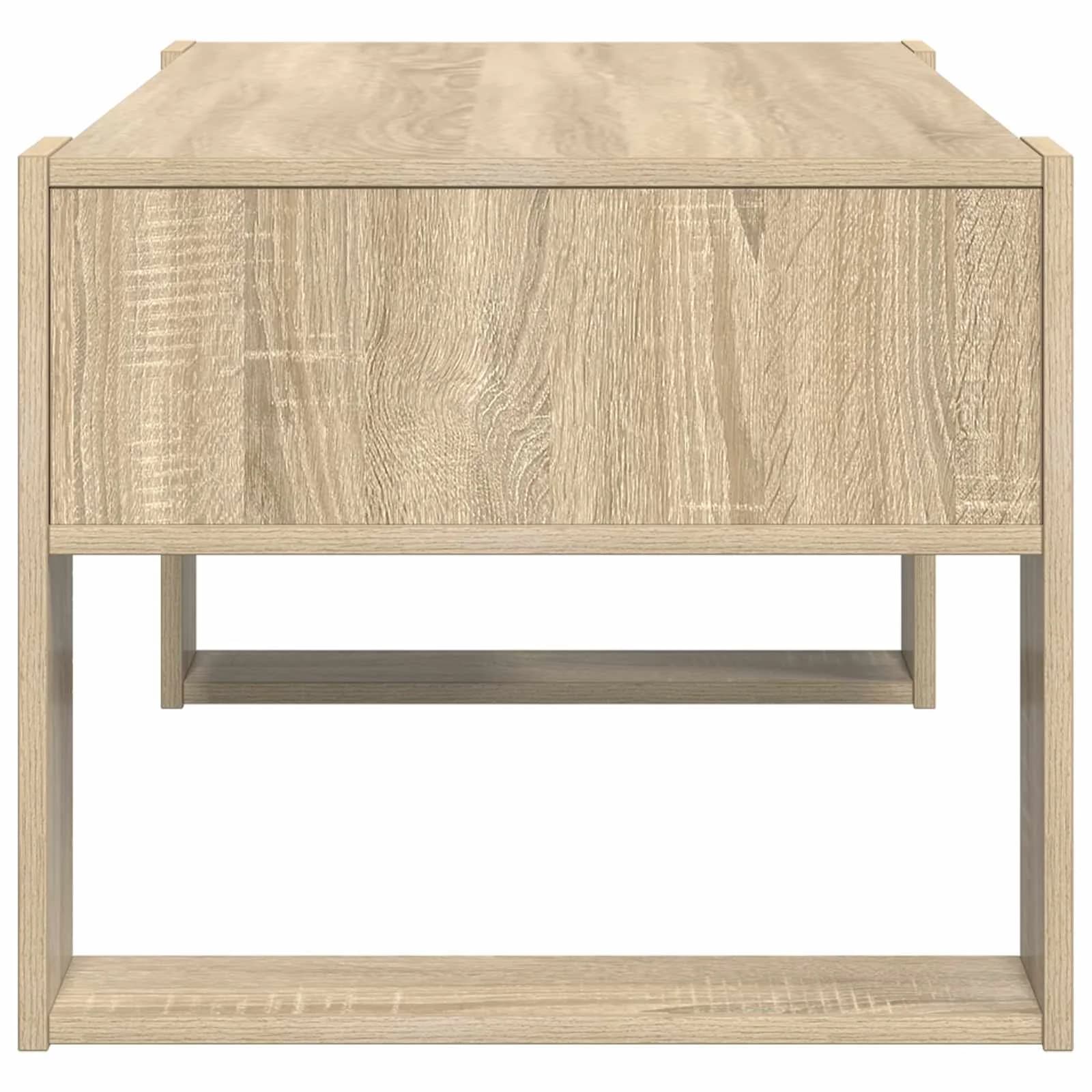Klubska miza Sonoma hrast 92 x 53 x 45 cm Inženirski les - slika 6
