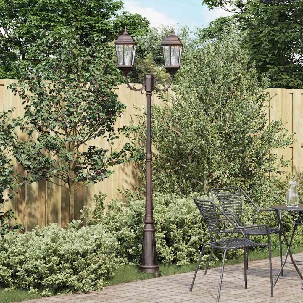 Vrtnarska svetilka Bronasta 68 x 20 x 235 cm Aluminij in steklo - slika 1