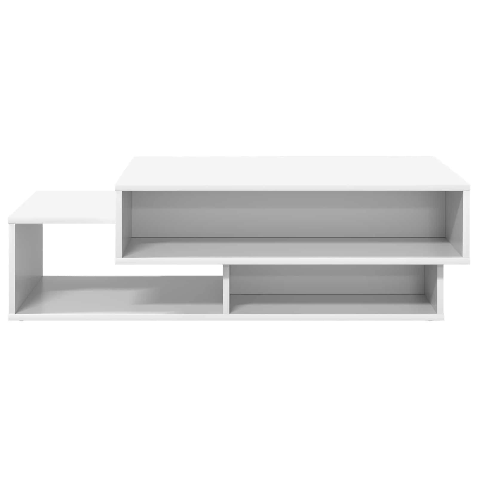 Klubska miza Bela 105 x 50 x 32,5 cm Inženirski les - slika 5