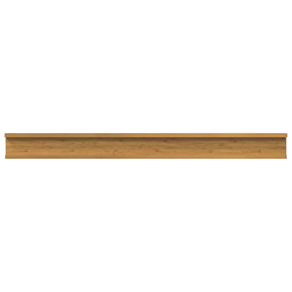 Stenska polica Montaža za steno 4 kos Bež 100 x 9 x 3 cm - slika 10