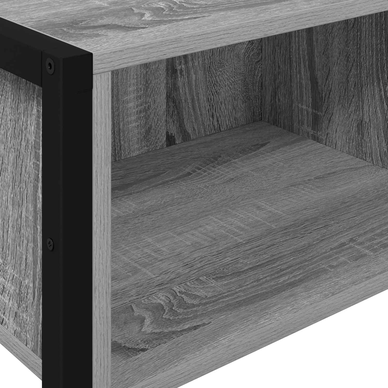 Stranska miza Siva Sonoma 100 x 36 x 75 cm Inženirski les - slika 8