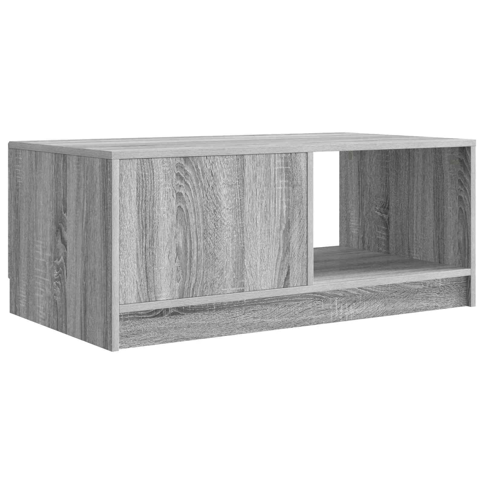 Klubska miza Siva Sonoma 90 x 50 x 37 cm Inženirski les - slika 7