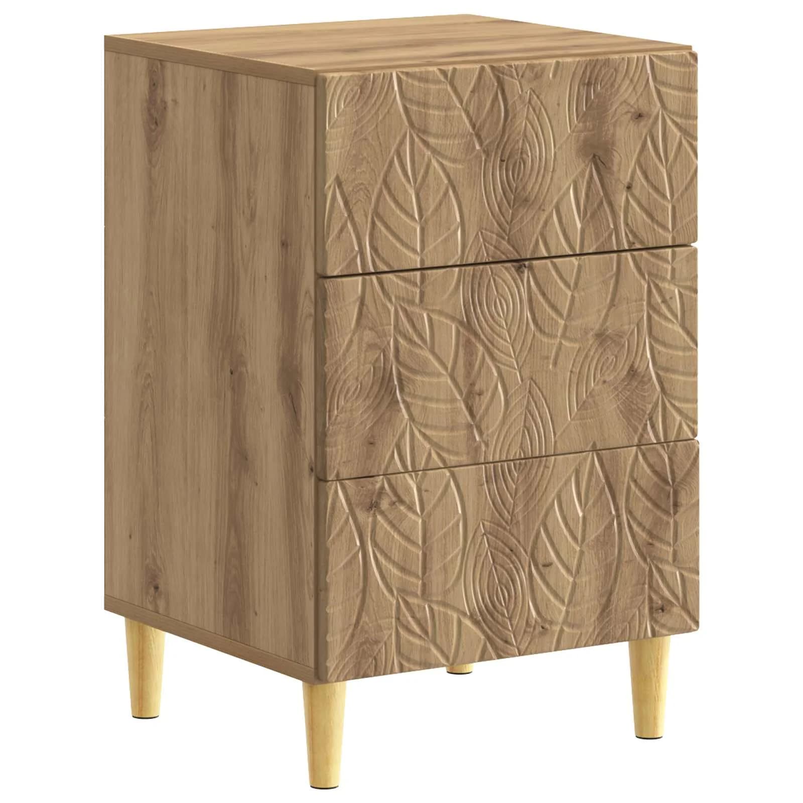 Nočna omarica Artisan hrast 43 x 39,5 x 66,5 cm Inženirski les - slika 2