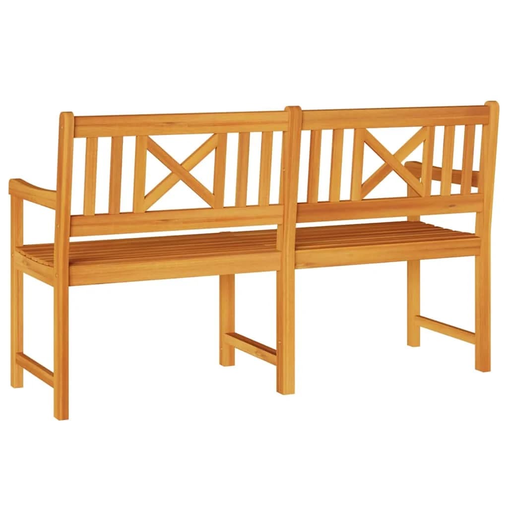Zunanja klop Naravna 150 x 56 x 90 cm Masiven les akacije - slika 6