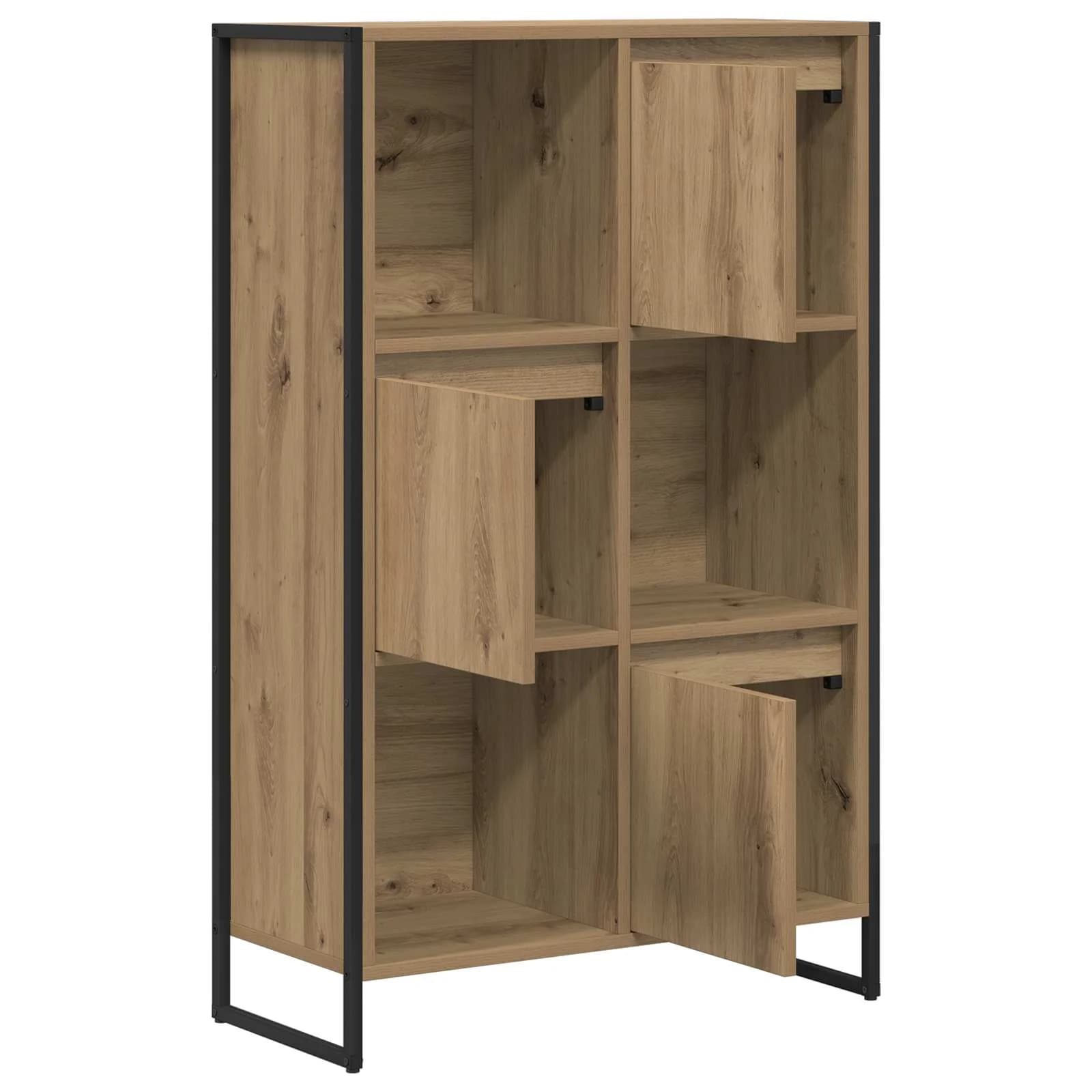 Knjigovni omar 68 x 30 x 108.5 cm Inženirski les Oreh - slika 5