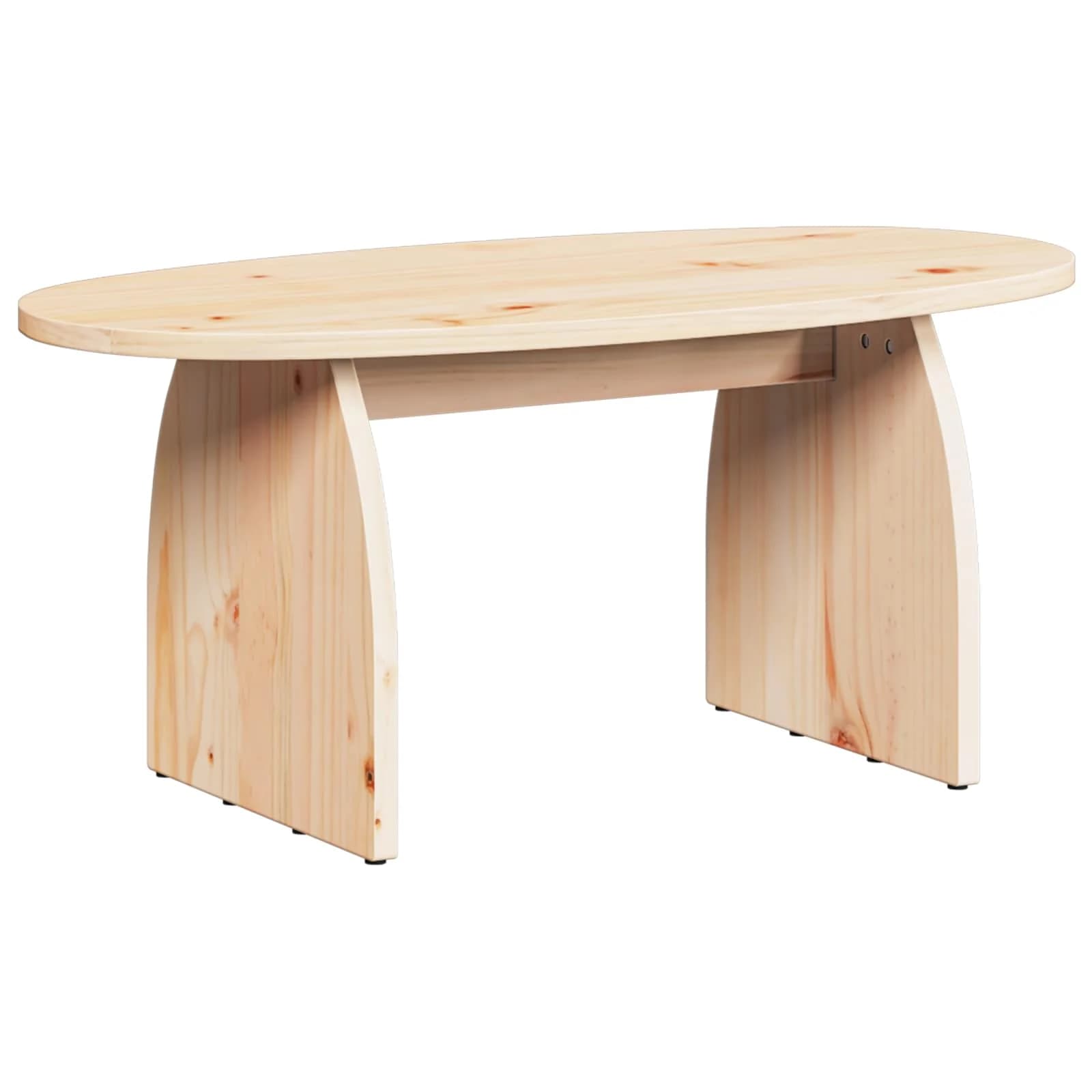Klubska miza Rjava 80 x 40 x 35 cm Masivno borovo les - slika 8