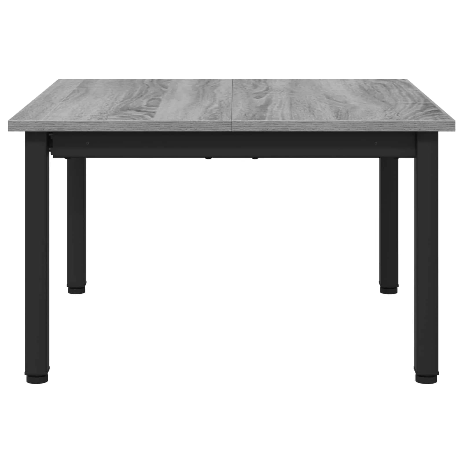 Klubska miza Siva Sonoma 60 x 60 x 36 cm Inženirski les - slika 6