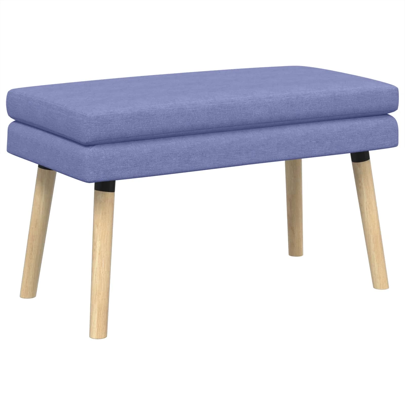 Dvojna klop Jeans modra 80 x 40 x 47 cm Blago - slika 2