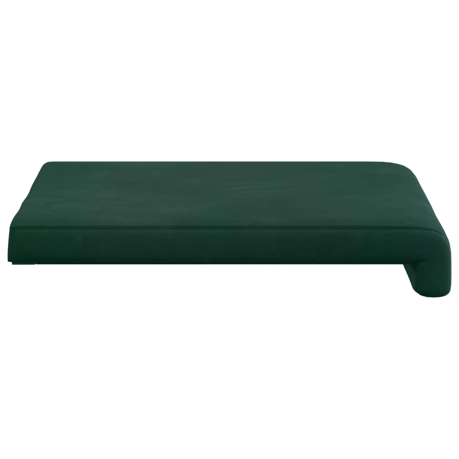 Blazina za klop 4 kos Žamet Temno zelena Globina 35 cm - slika 7