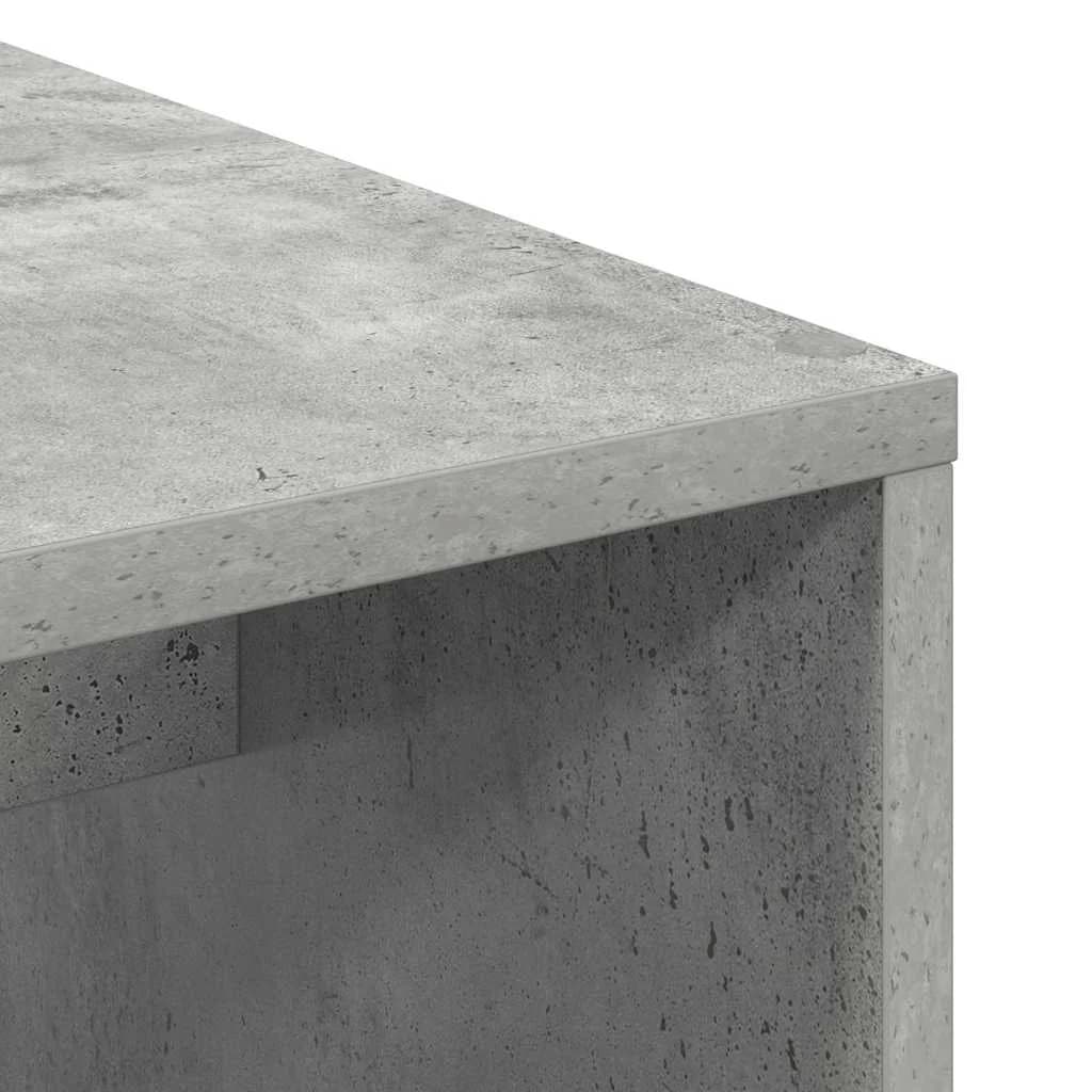 Miza Betonsko siva Inženirski les 102 x 50 x 124 cm - slika 8