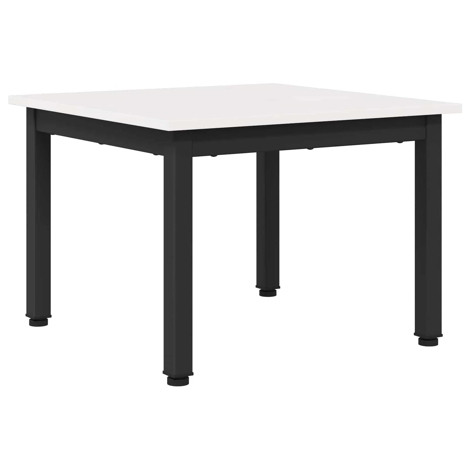 Klubska miza Bela 50 x 50 x 36 cm Masivno borovo les - slika 2