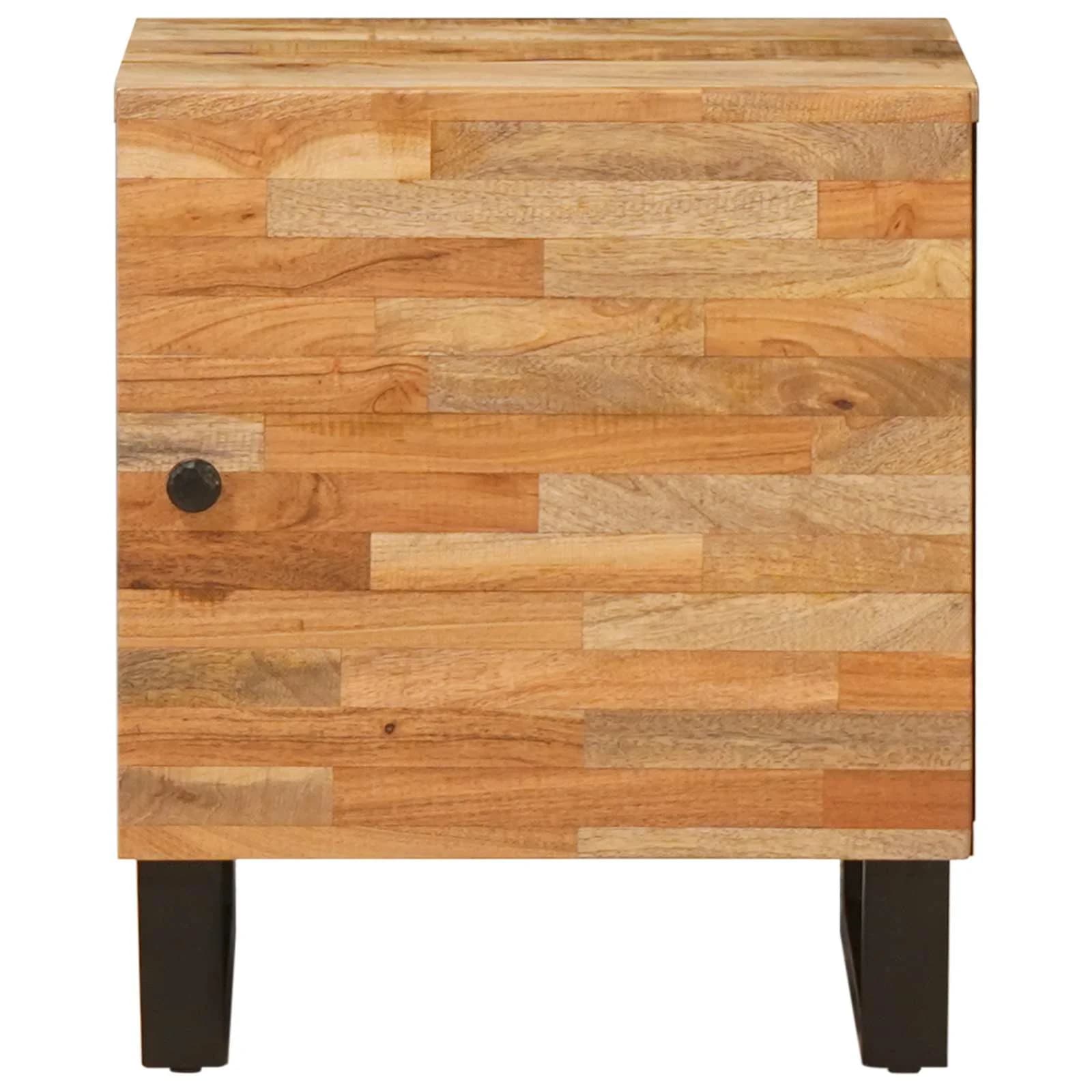 Nočna omarica 2 kos Rjava 40 x 33 x 46 cm Masiven les manga - slika 4