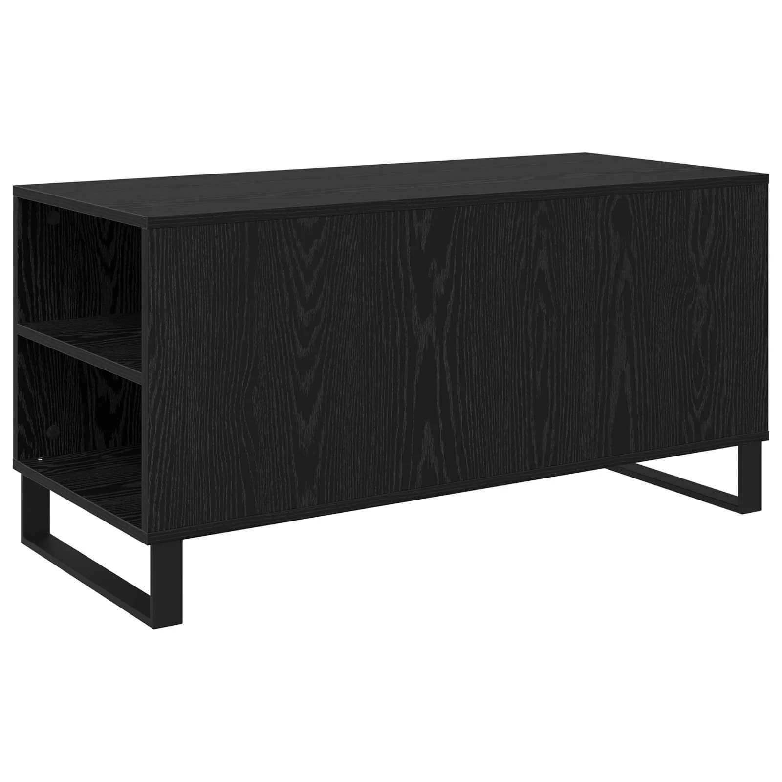 Klubska miza Črna Orehovina 102 x 44,5 x 50 cm Inženirski les - slika 8