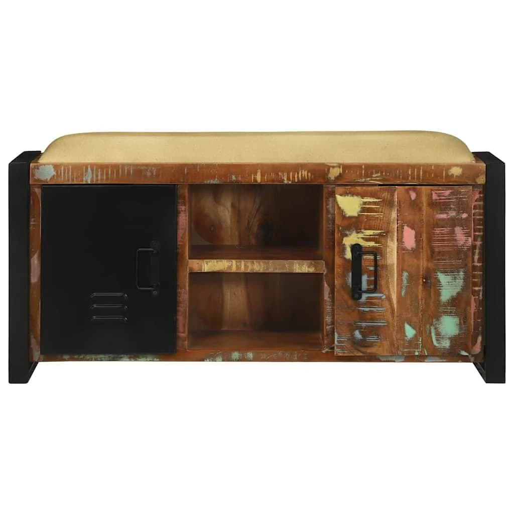Klubska omara večbarvno 100 x 35 x 50 cm Trden predelan les - slika 5