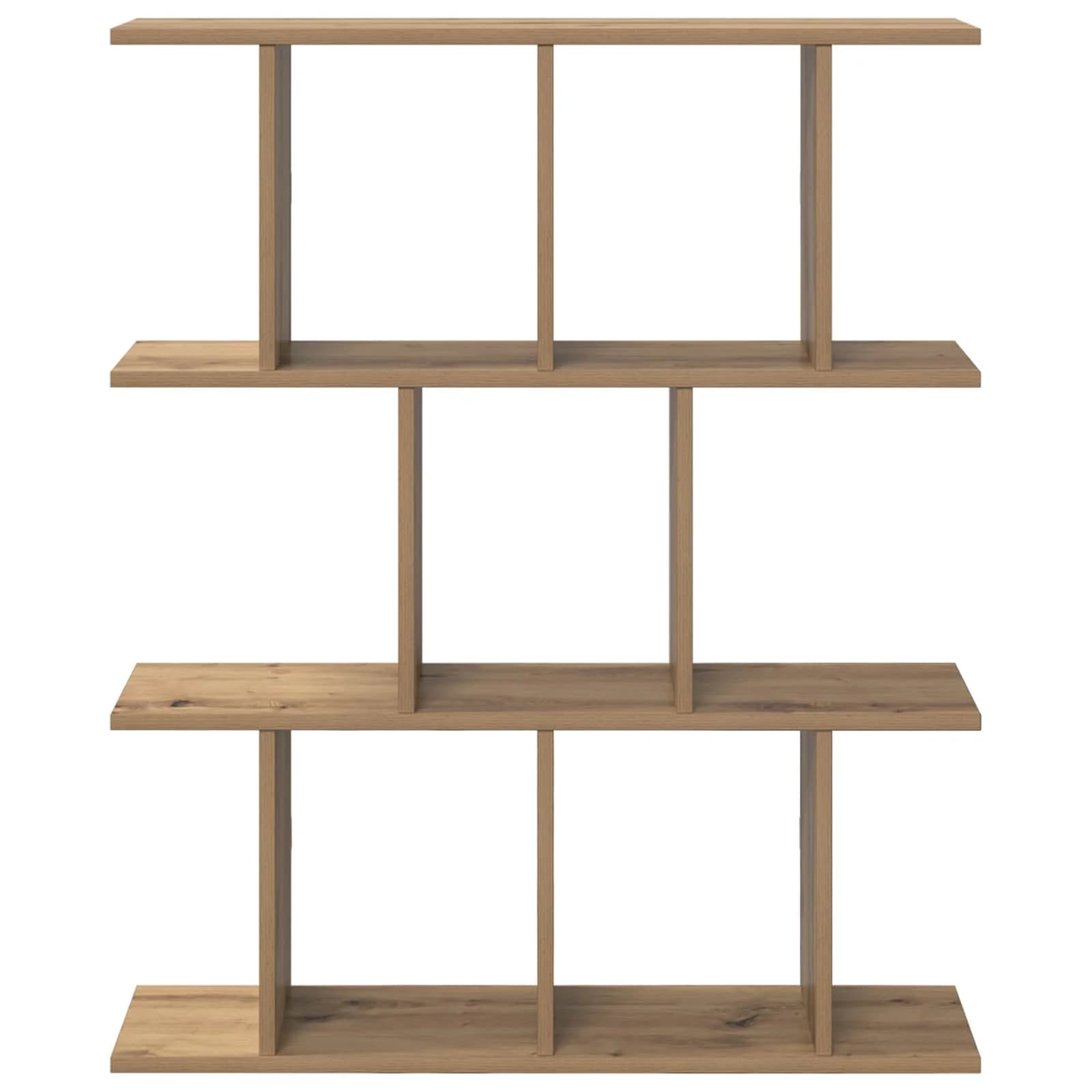 Stenska polica Artisan hrast 80 x 20 x 96 cm Inženirski les - slika 4