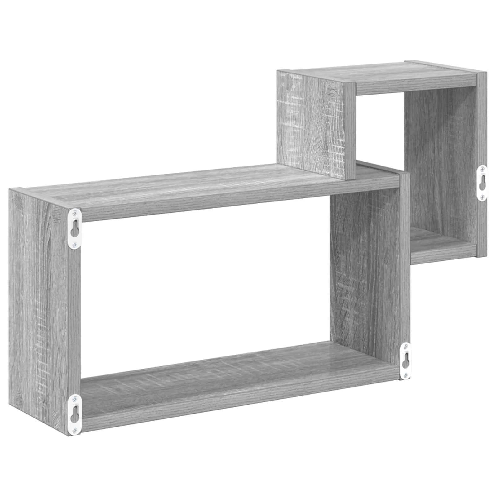 Stenska polica Montaža za steno Siva Sonoma 55 x 15 x 35 cm - slika 6