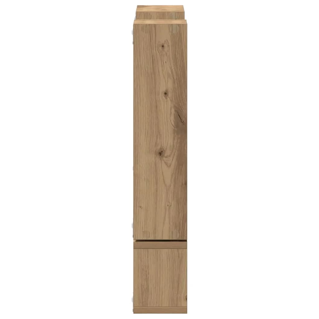 Stenska polica Montaža za steno Umetni hrast 96 x 12 x 64 cm - slika 6