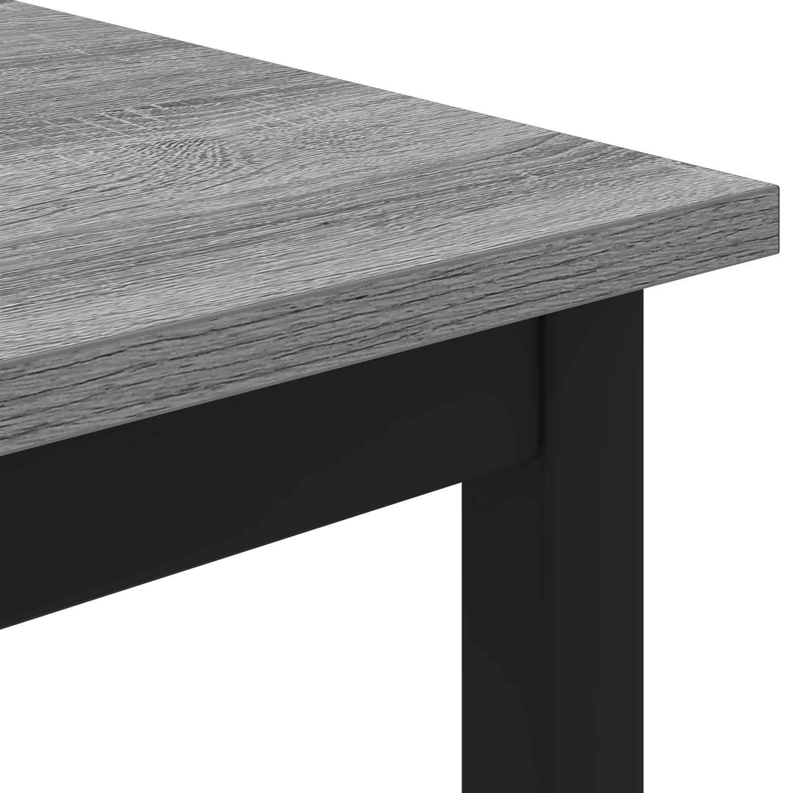 Klubska miza Siva Sonoma 100 x 100 x 45 cm Inženirski les - slika 7