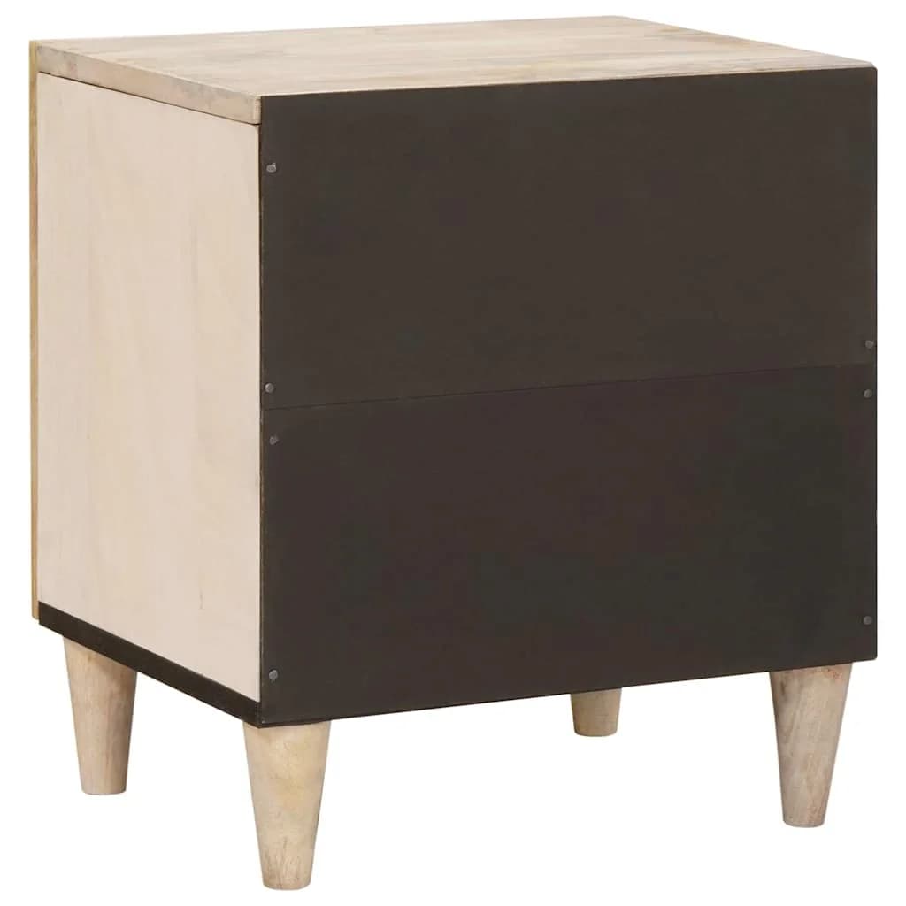 Nočna omarica 2 kos Bela 80 x 50 x 40 cm Inženirski les - slika 6