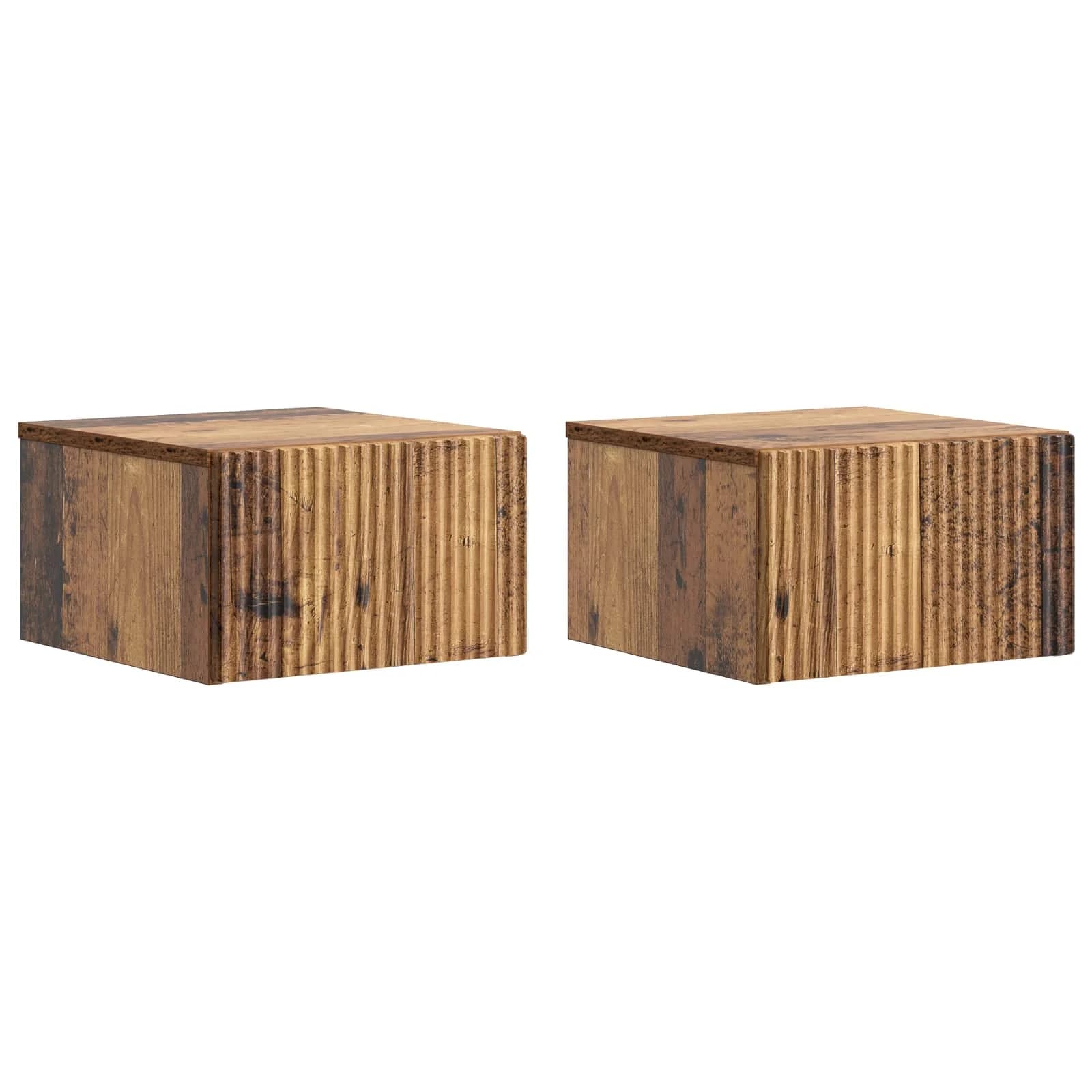 Stenski nočni omarici 2 kos Star les 33 x 34,5 x 20 cm - slika 2