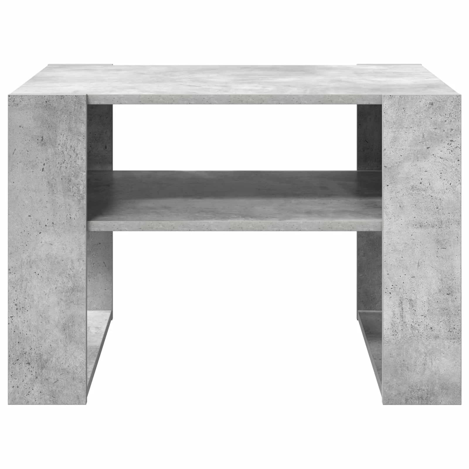 Klubska miza Betonsko siva 66 x 53 x 45 cm Inženirski les - slika 5