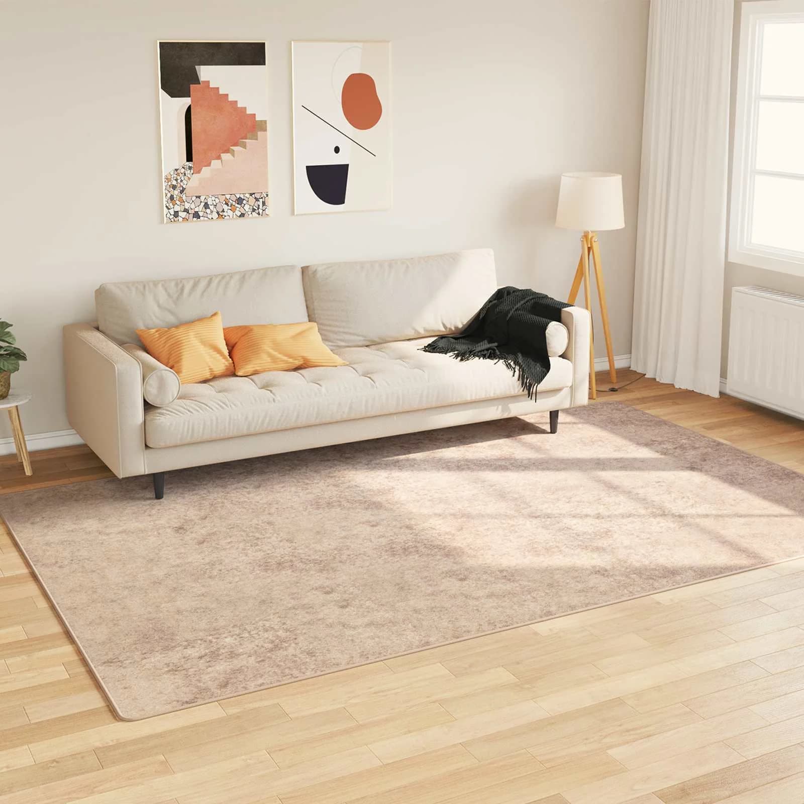 Preproga runner MARSA Bež 190 x 300 cm Poliester in PVC