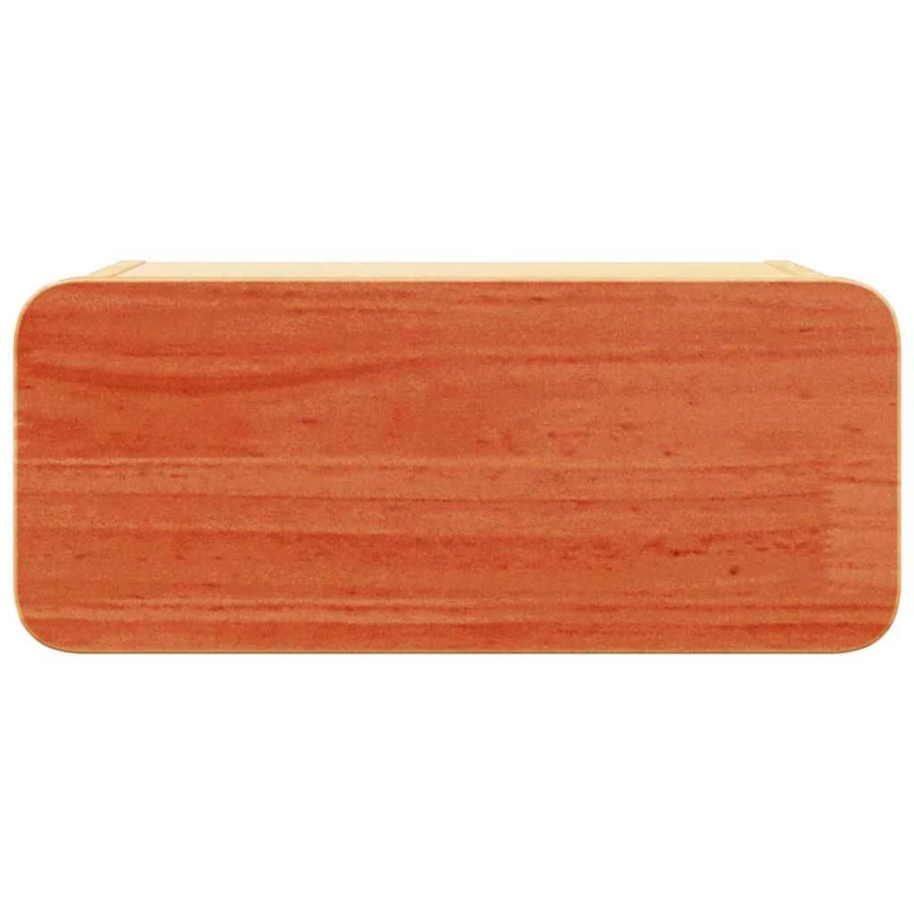 Nočna omarica Voskast rjav 39 x 34 x 16,5 cm Trdna borovina - slika 6
