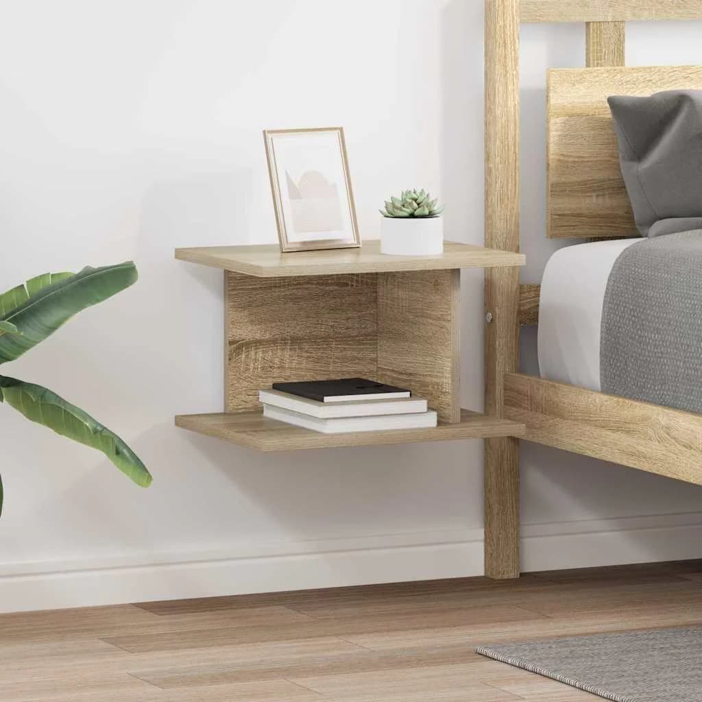 Nočna omarica 2 kos Sonoma hrast 40 x 30 x 25 cm Inženirski les