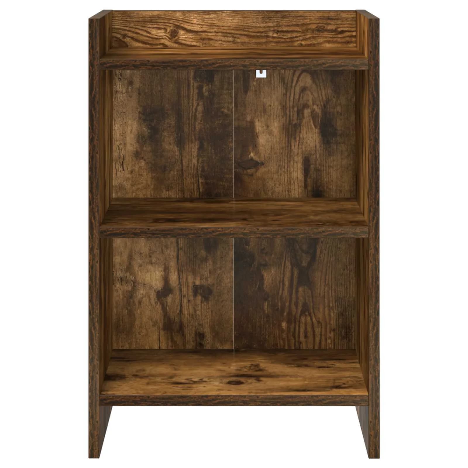 Posteljne mize 2 kos Dimljen hrast 40 x 30 x 60 cm - slika 3