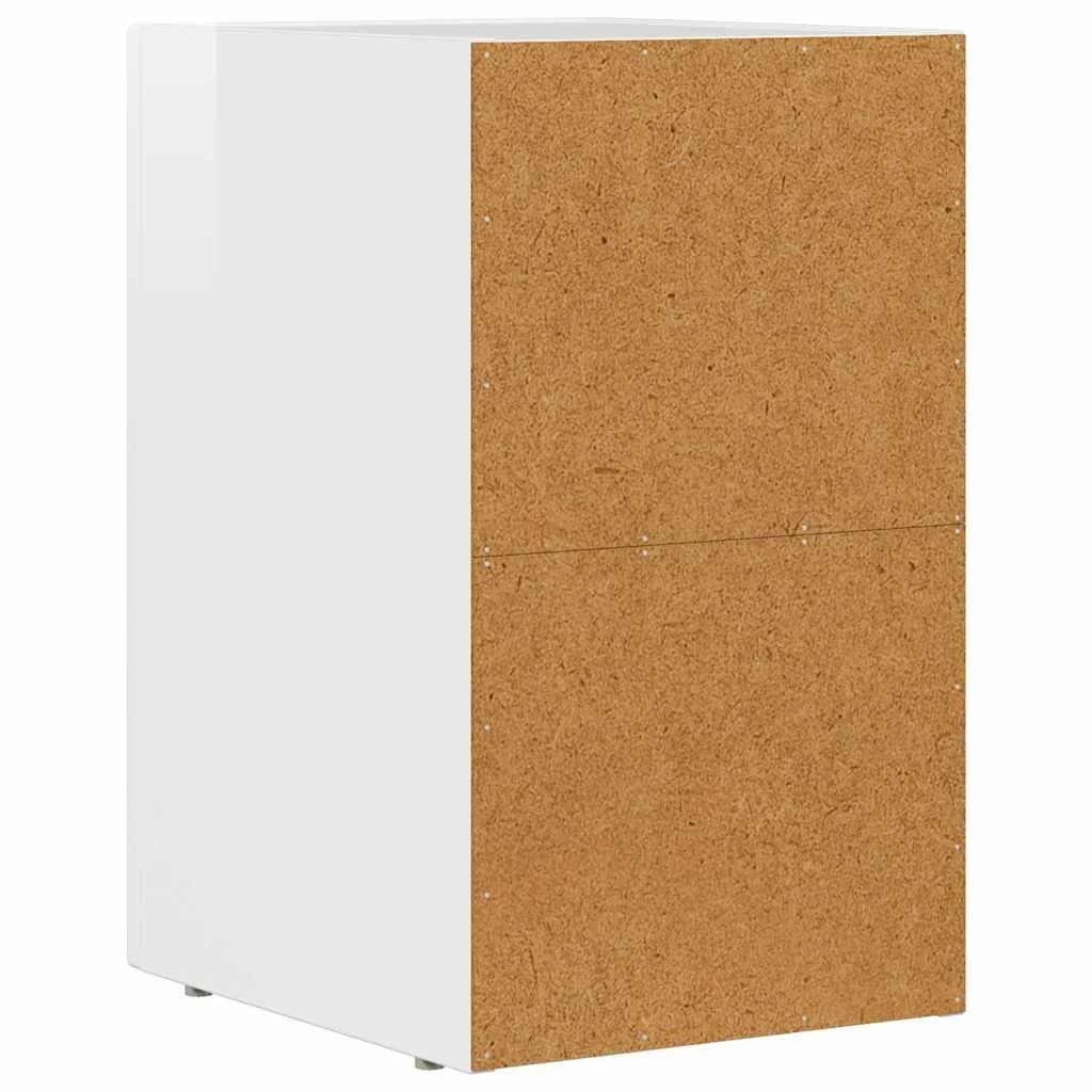 Nočna omarica ELST Visok sijaj bela 29,5 x 33,5 x 50 cm - slika 6