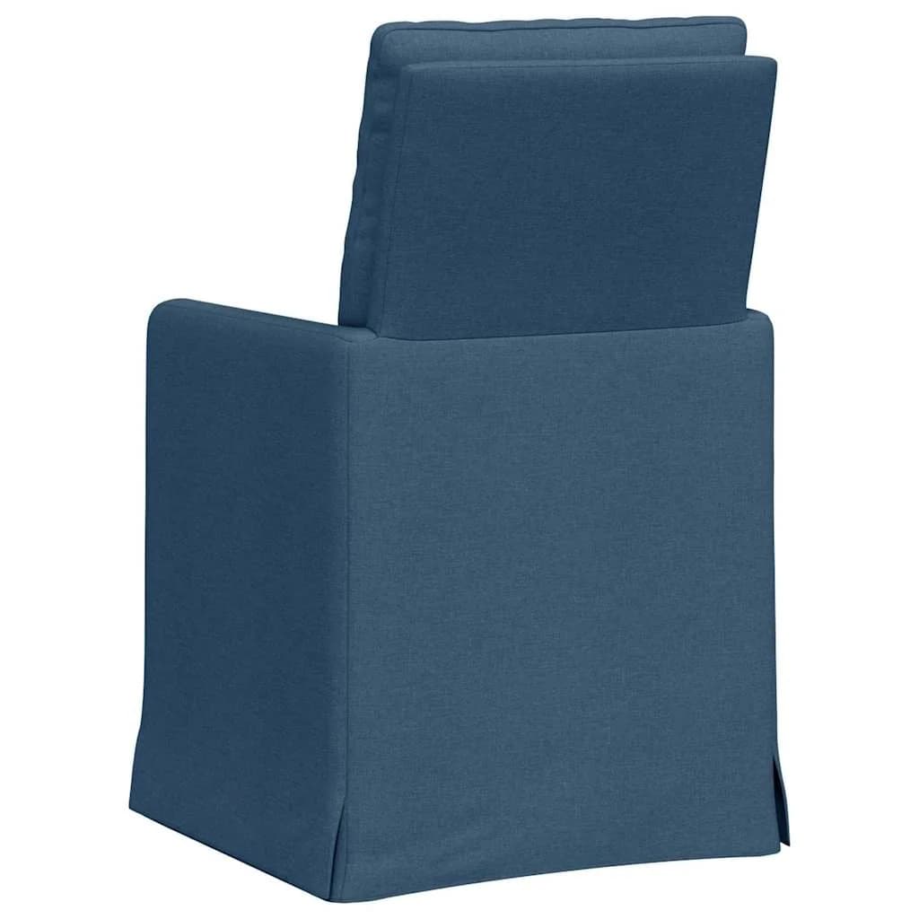 Jedilni stoli 2 kos blago Modra 57 x 67 x 98 cm - slika 6