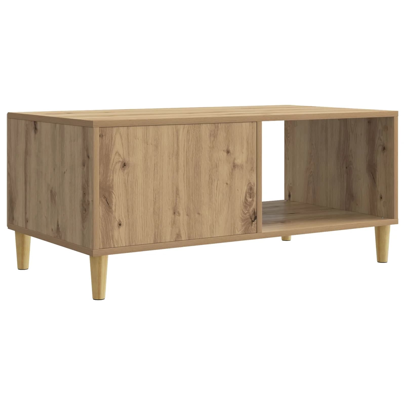 Klubska miza Artisan hrast 90 x 50 x 40 cm Inženirski les - slika 7