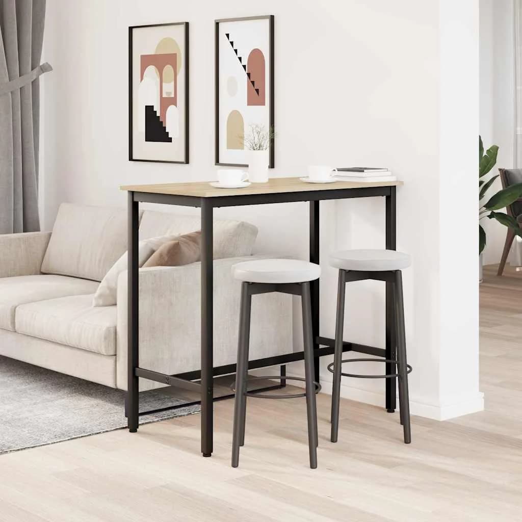 miza Sonoma hrast 100 x 50 x 90,5 cm Inženirski les in jeklo - slika 4