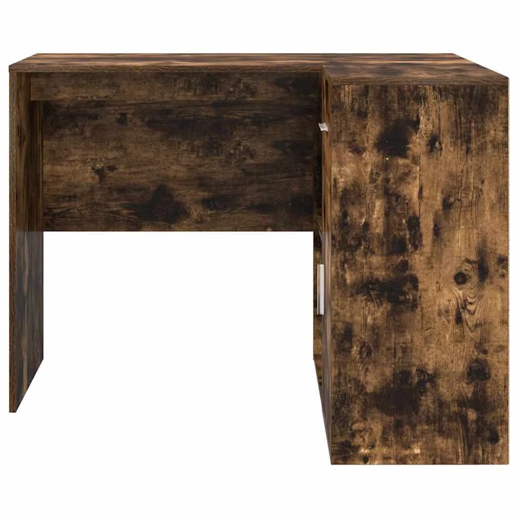 Kotniška miza s predalom Dimljeni oreh 102 x 88 x 75 cm - slika 8