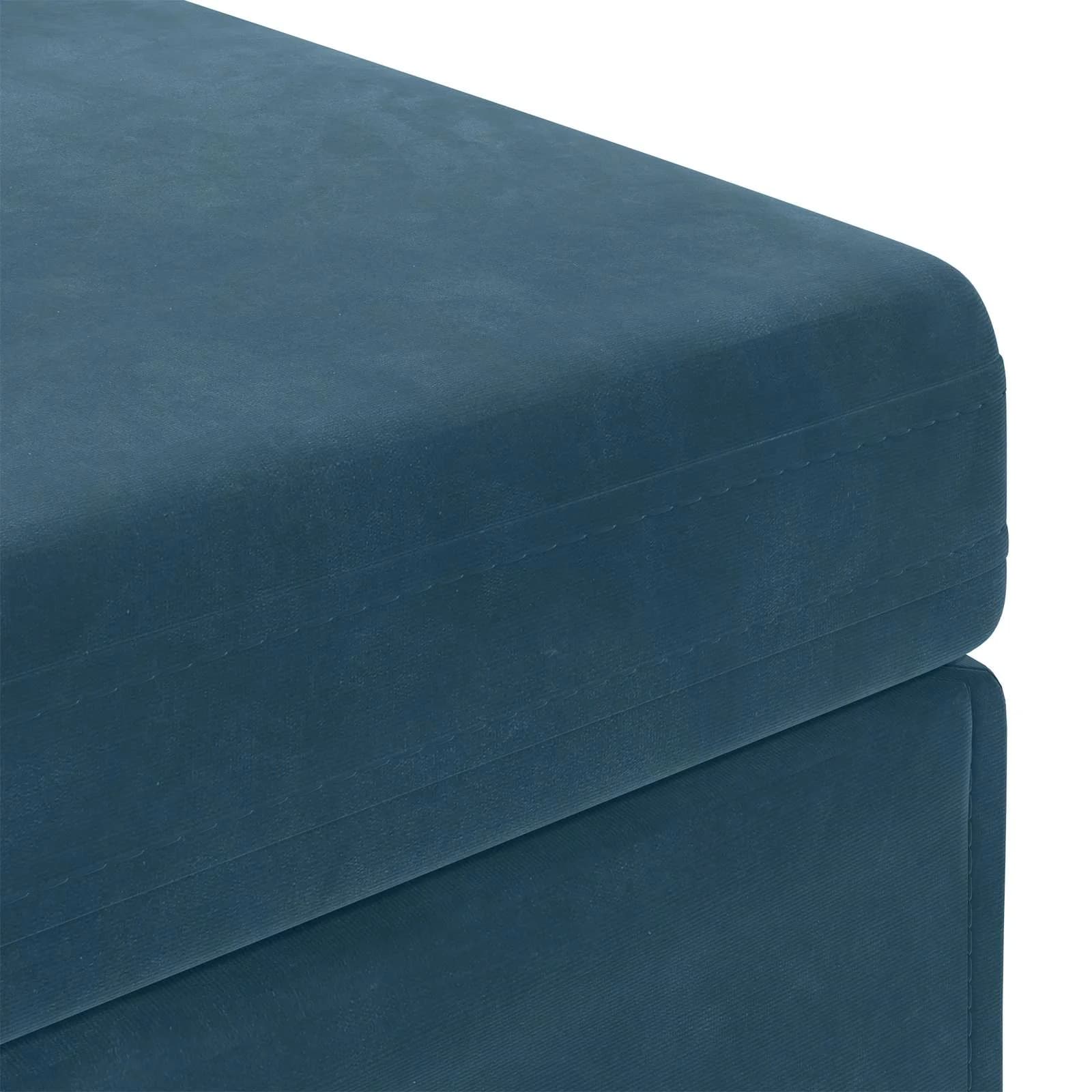 Stolica Modra 41 x 41 x 40 cm Samet in Umetno Leseno - slika 5