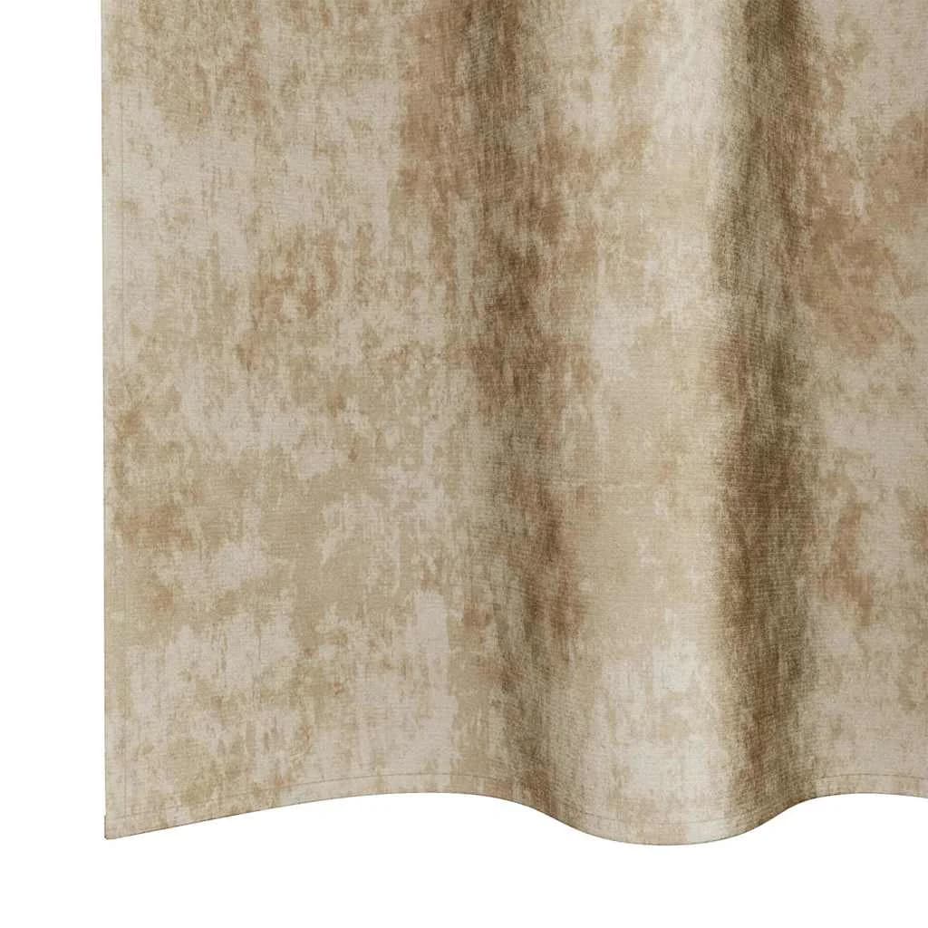 Velvete zavese 2 kos krema 245 x 140 cm Žamet - slika 6