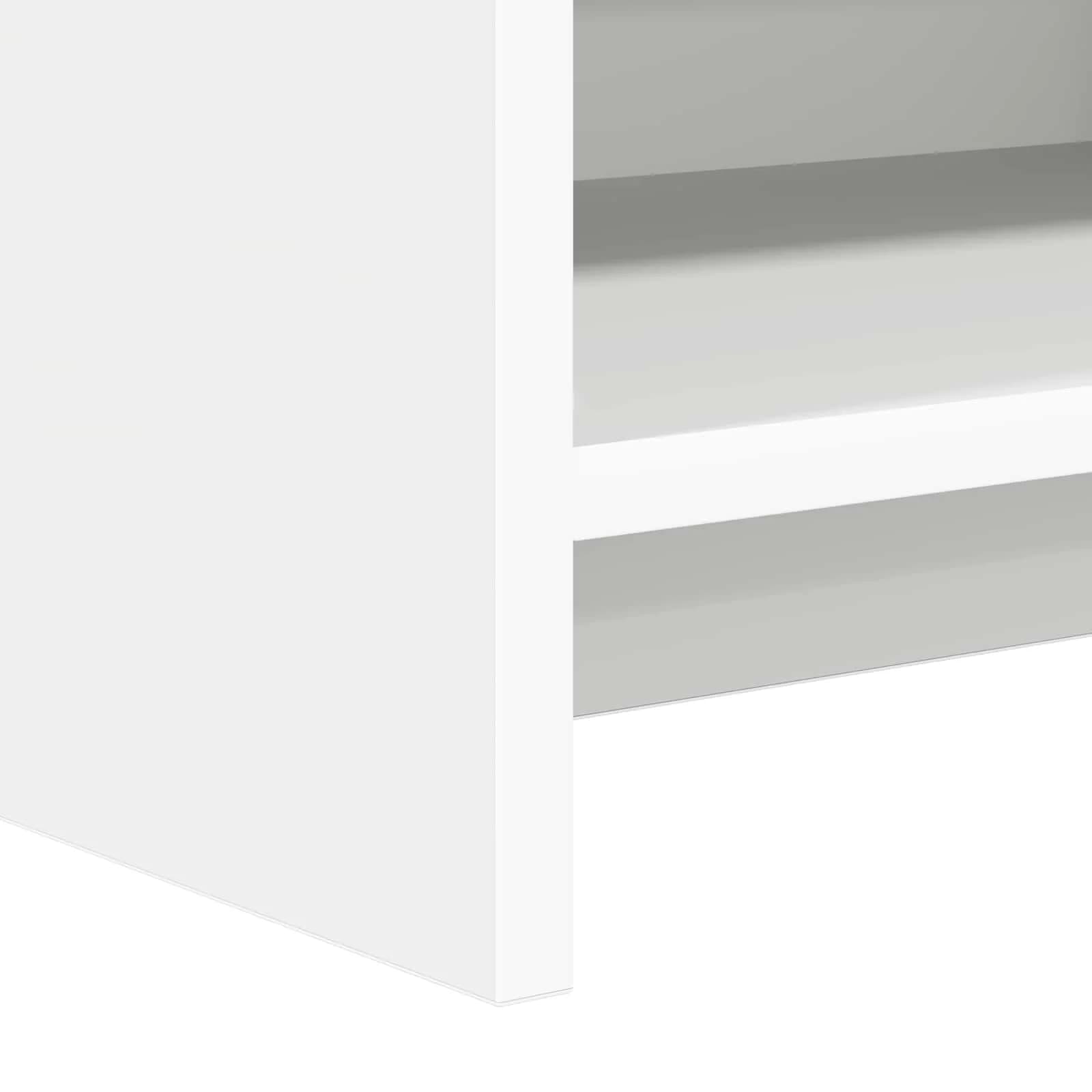 Knjižna omara Bela 87,5 x 30 x 111 cm Inženirski les - slika 7