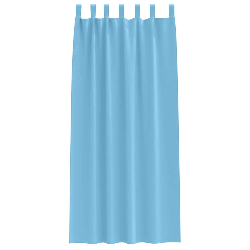 Zavese za zatemnitev z obroči 2 kos Sveta modra 225 x 140 cm - slika 4