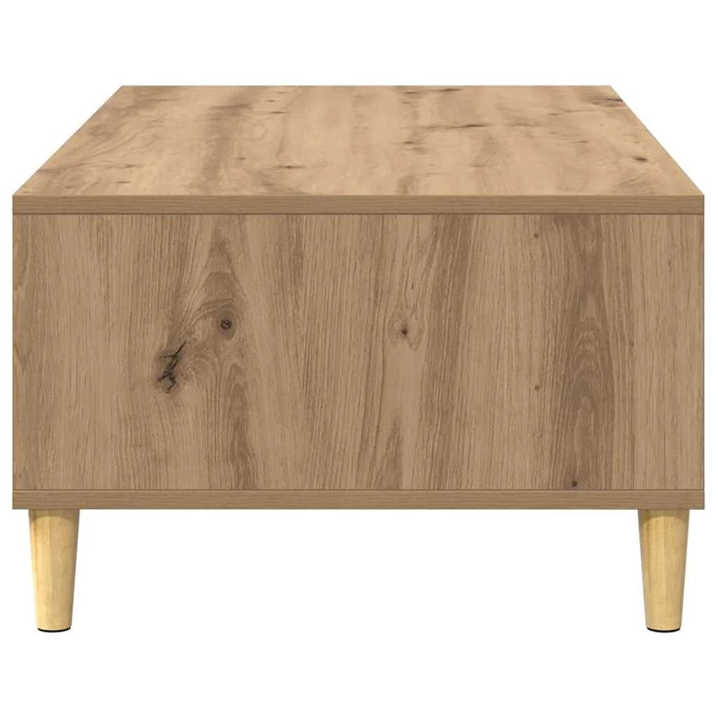 Klubska miza Umetni hrast 102 x 55 x 35 cm Inženirski les - slika 7