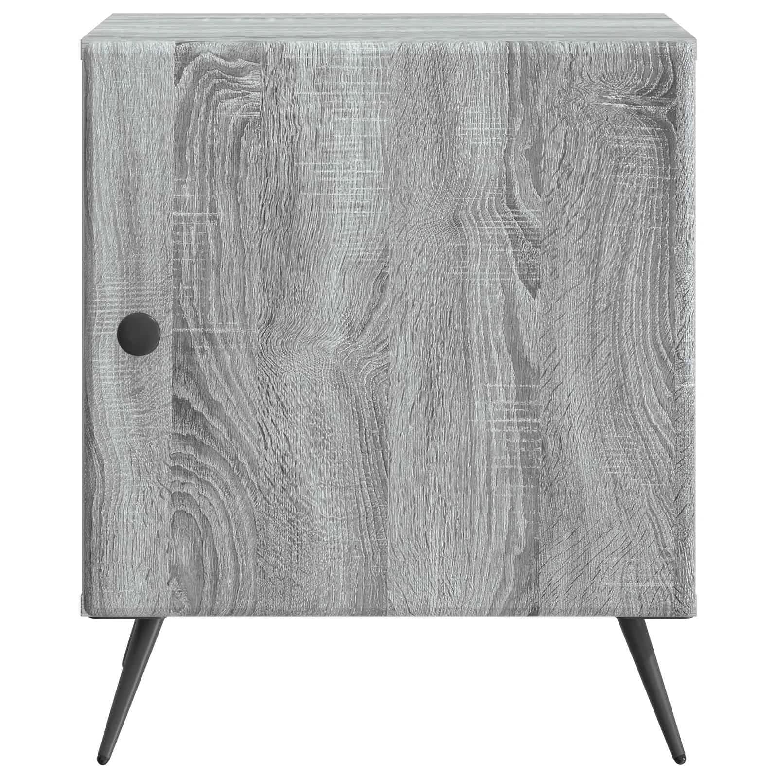 Nočna omarica 2 kos Siva Sonoma 43 x 34,5 x 50 cm - slika 7
