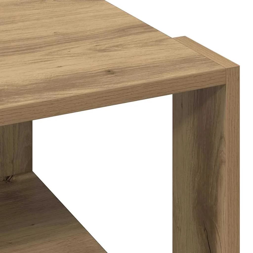 Klubska miza Umetni hrast 51,5 x 51,5 x 30 cm Inženirski les - slika 8