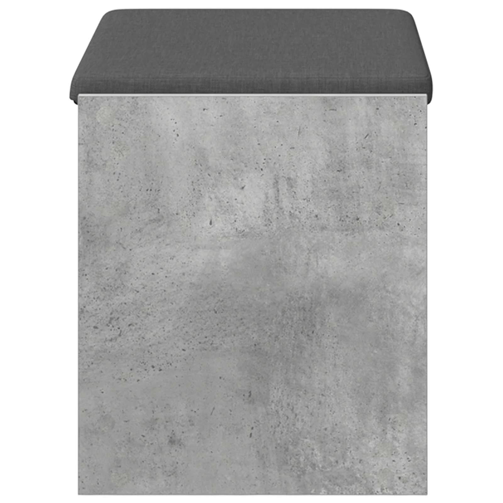 Haldna klop Beton Siva 63 x 38 x 45 cm Oblikovan Les in Tkanina - slika 6