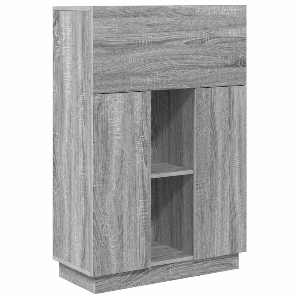 Miza Siva Sonoma Inženirski les 71.5 x 31.5 x 106.5 cm - slika 2