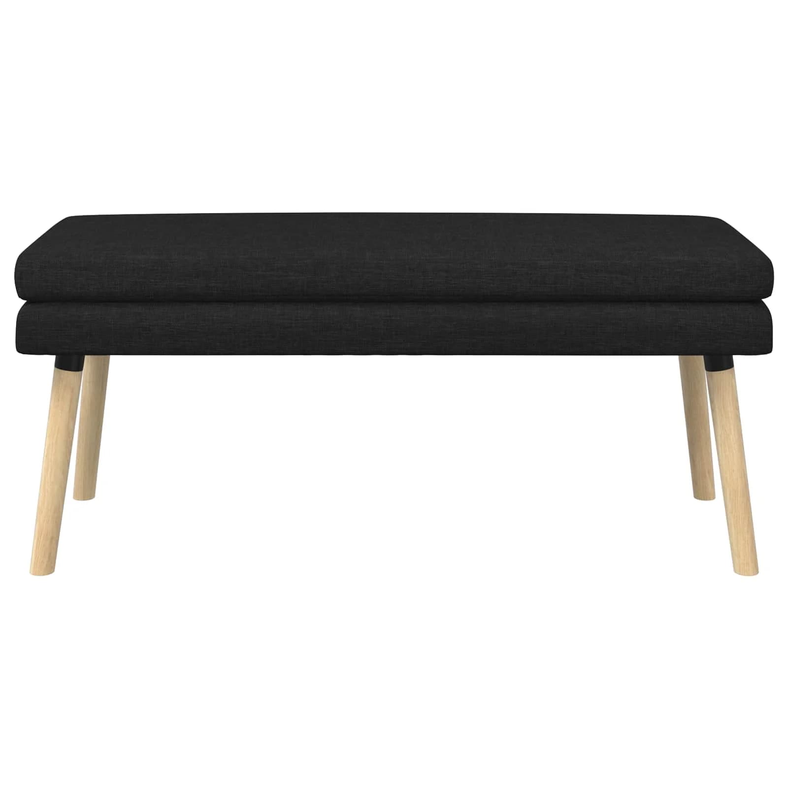 Dvojna klop Črna 110 x 40 x 47 cm Blago - slika 5