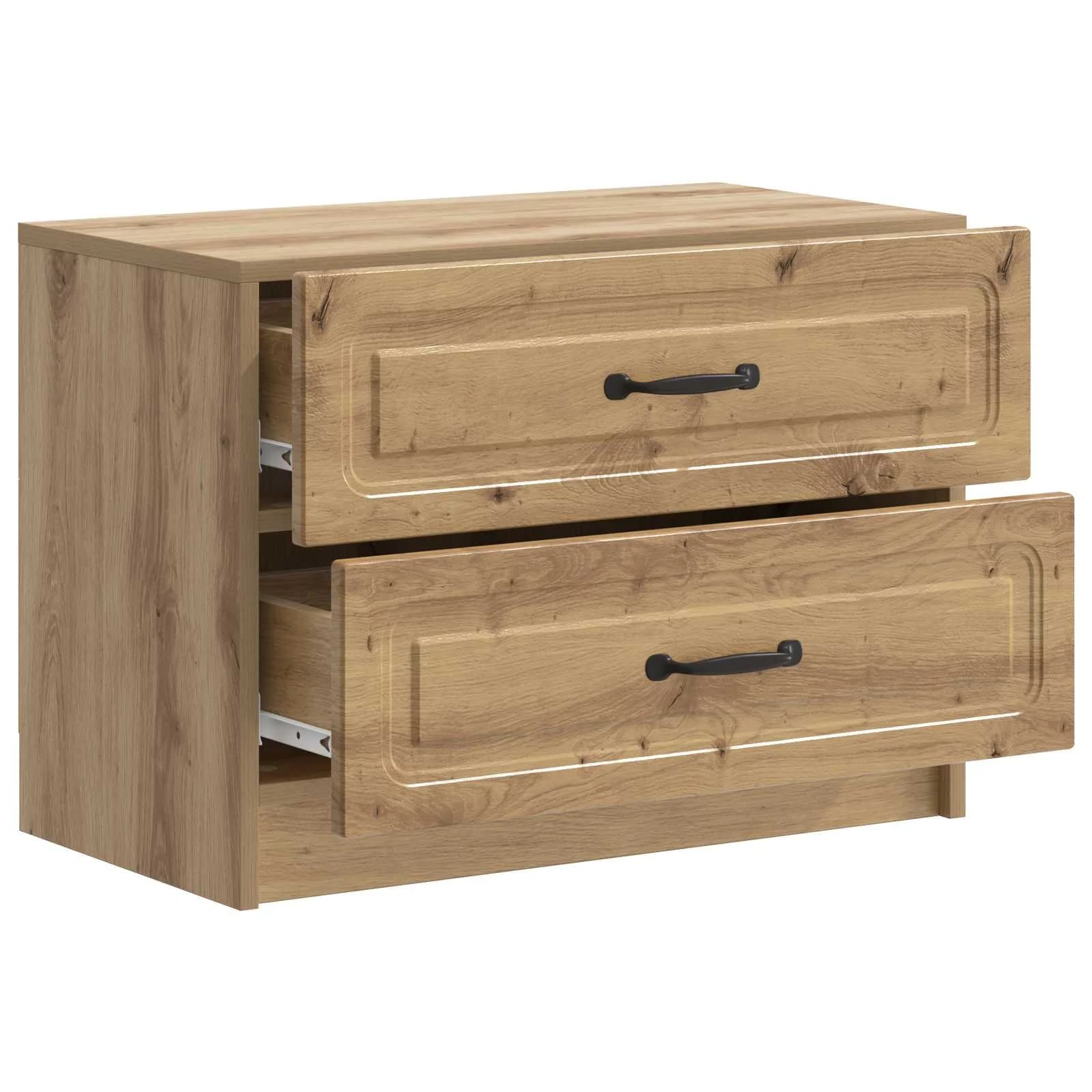 Nočna omarica Artisan hrast 62 x 34,5 x 44,5 cm Inženirski les - slika 4