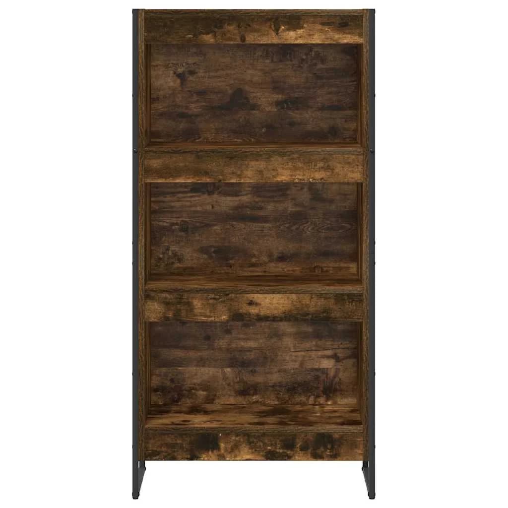 Knjigovni omar 60 x 30 x 121 cm Inženirski les Dimni hrast - slika 5