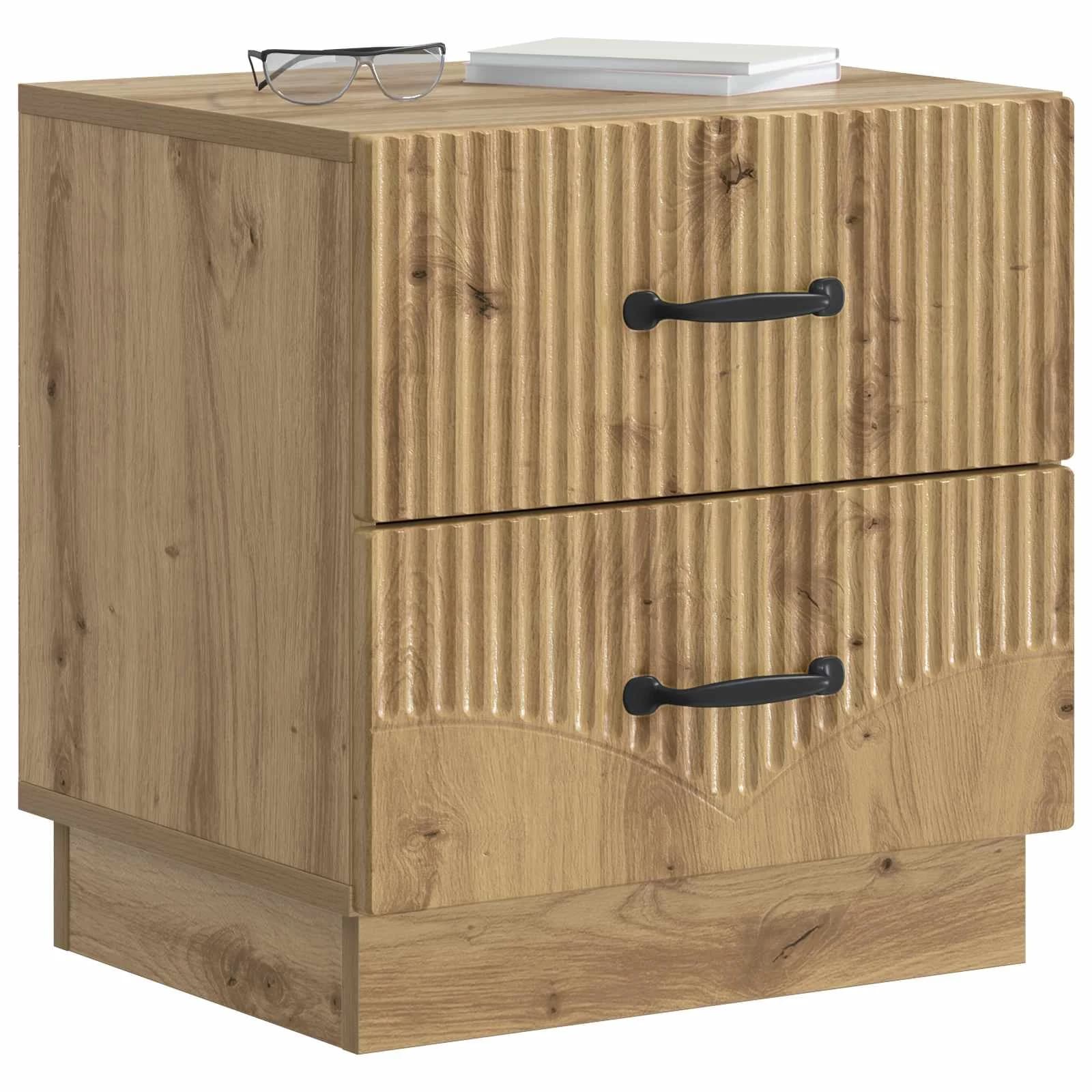 Nočna omarica Artisan hrast 43 x 34,5 x 44,5 cm Inženirski les - slika 3