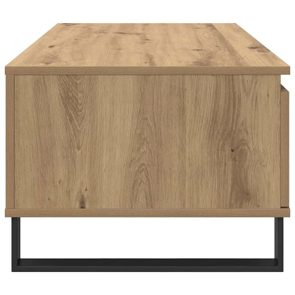 Klubska miza Umetni hrast 90 x 50 x 36,5 cm Inženirski les - slika 7