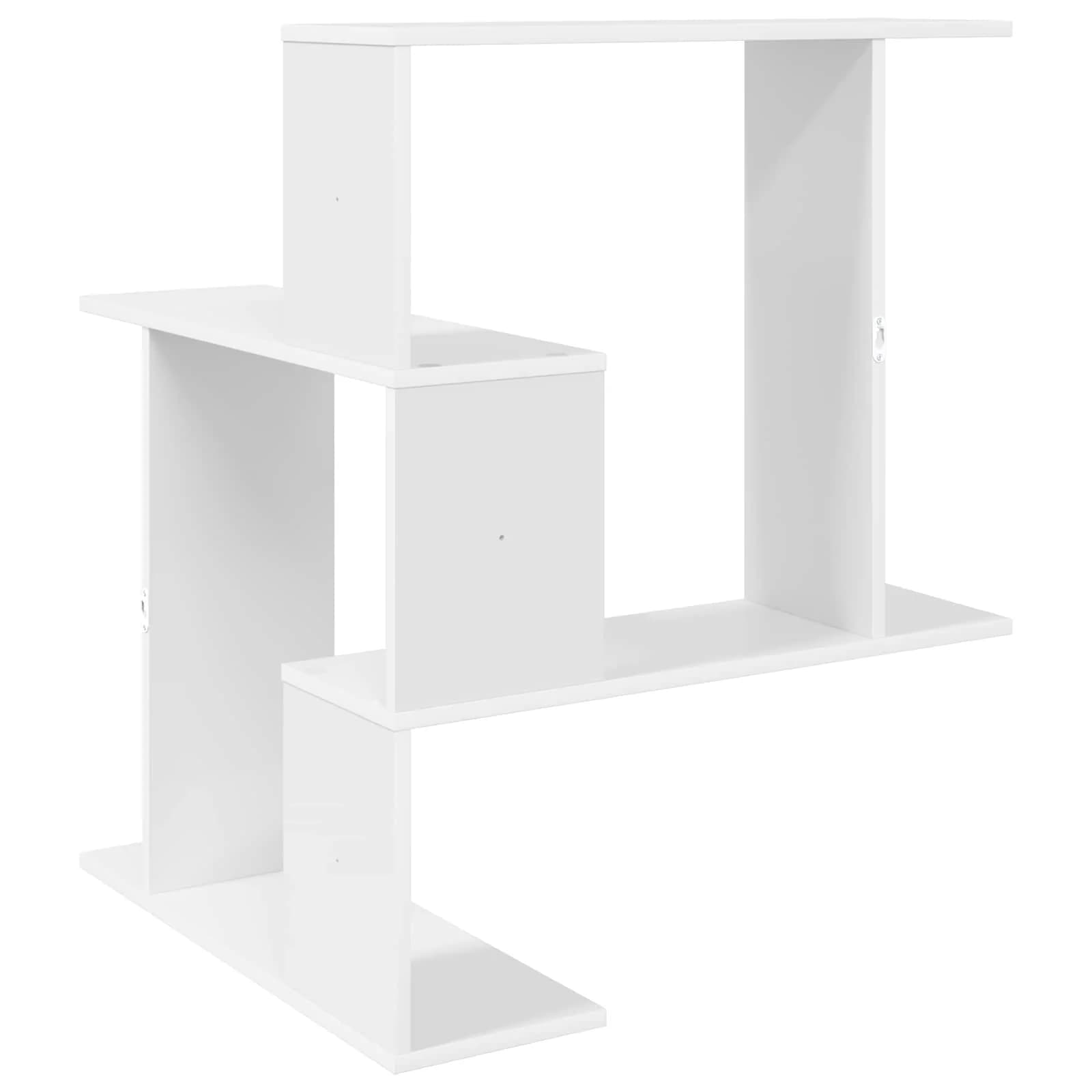 Stenska polica Bela 67 x 67 x 87 cm Inženirski les - slika 6