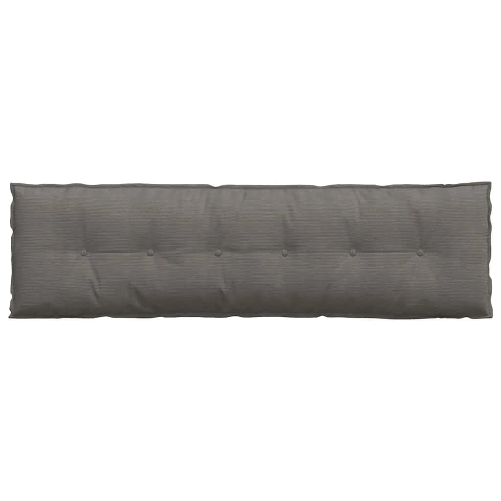 Poglavni vzglavnik Svetlo siva 180 x 50 cm Žametna tkanina - slika 6